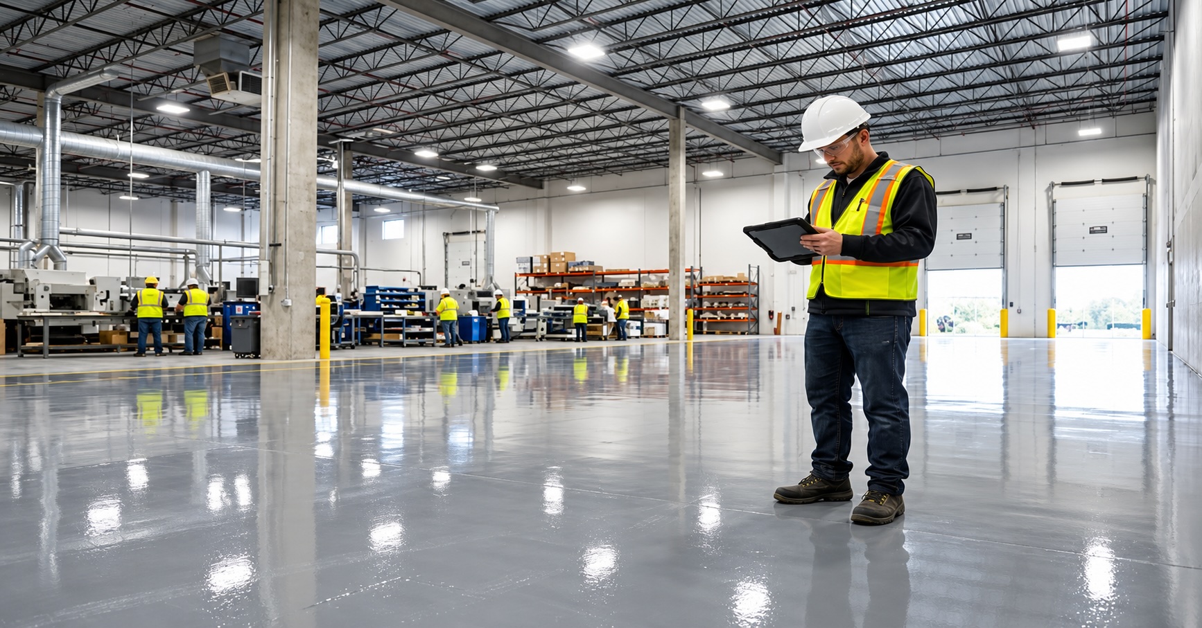 Manufacturing Plants Go for RachTR Epoxy Flooring